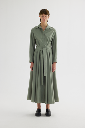 FORM-FITTING PLEATED DRESS - Thumbnail