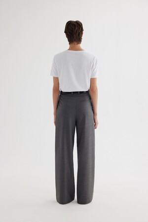 PLEATED WOOL TROUSERS - Thumbnail