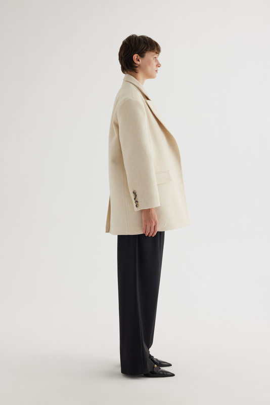 WOOL OVERSIZE JACKET WITH POCKETS